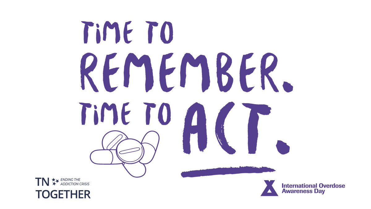 TnTogether's tweet photo. August 31st is a time to remember, a time to act, and a time to commit to spreading awareness and fighting to help end overdose.

We appreciate your commitment and if you are still looking for ways to get involved, visit https://t.co/3mRwrzO9zw https://t.co/SgnsiVpArP