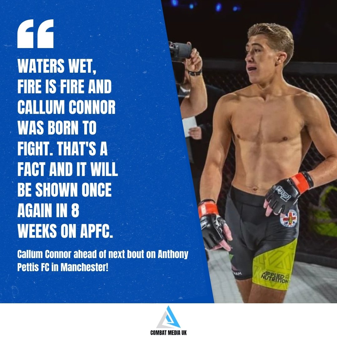 CombatMediaUK's tweet photo. Callum Connor is CONFIDENT. Ahead of next professional bout!
Full interview out soon.
#ukmma #apfc #mmaprospects https://t.co/LjUV79KT4b