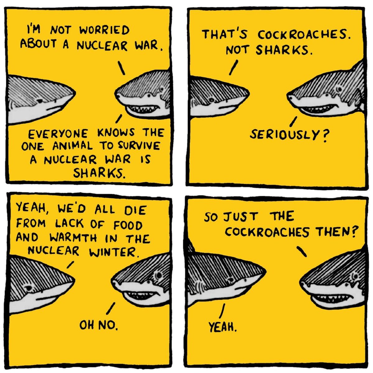 Probably #Sharks would be one of the only species that would survive a #Nuclear Cataclysm
#NuclearSharks are the product of years of evolution after an apocalyptic event that whiped out life except for...☢️🦈
Check our #NFT #Art collection  on $AZERO <a href="/ArtZero_io/">ArtZero | NFT Marketplace using Ink!</a> Marketplace