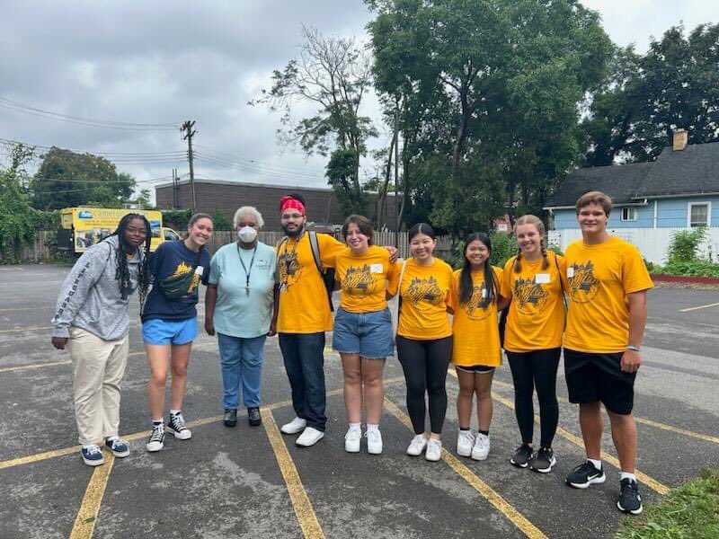 KUDOS to the group of student volunteers from the University of Rochester who helped serve food, snow cones, popcorn, and assisted with clean up at the Resource Fair!  Their volunteer service was for the annual Wilson Day event sponsored by the University.
