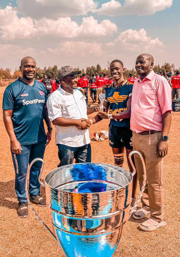 UgandaRugby's tweet photo. Congratulations to SMACK upon winning the  2023 East Africa Games Rugby XVs title. 

Congratulations to @matthewmusasizi upon the MVP recognition. 

The team has made Uganda proud with an unbeaten run throughout the competition. 

#FEASSSAGames23 #UgandaRugby https://t.co/1Nbs6ortG1