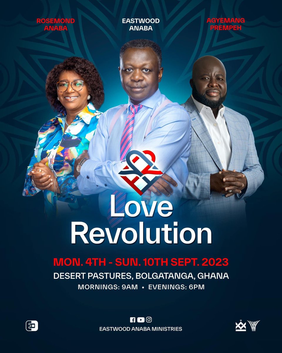 eastwoodanaba's tweet image. It’s time to experience the LOVE REVOLUTION! 

Join us as we:

• Turn sinners from darkness to light.
• Teach the nations to observe the commandments of Christ.
• Touch the world with the love of God.
• Train believers in the work of ministry and godly living.
• Transform…