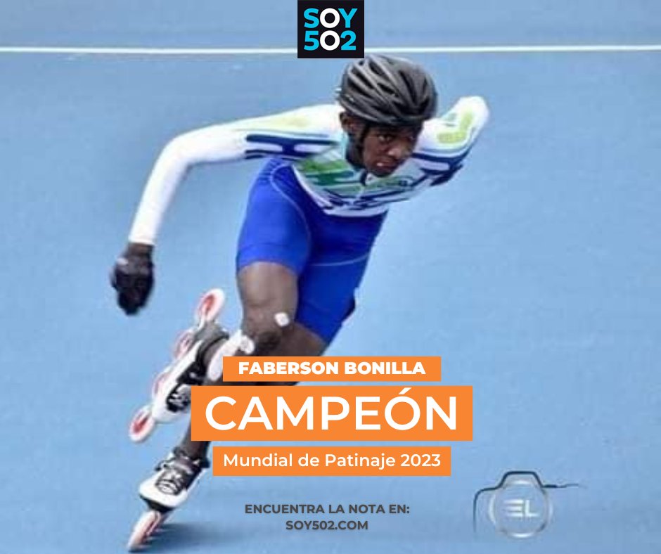 soy_502's tweet photo. 🥇 SE LLEVA EL ORO ⎮ ¡El patinador más veloz! Faberson Bonilla se corona campeón del mundo

El originario de Izabal se llevó la presea máxima en Italia.

Más detalles: https://t.co/Bj0DLJJ6dz https://t.co/PE0h68CxZC