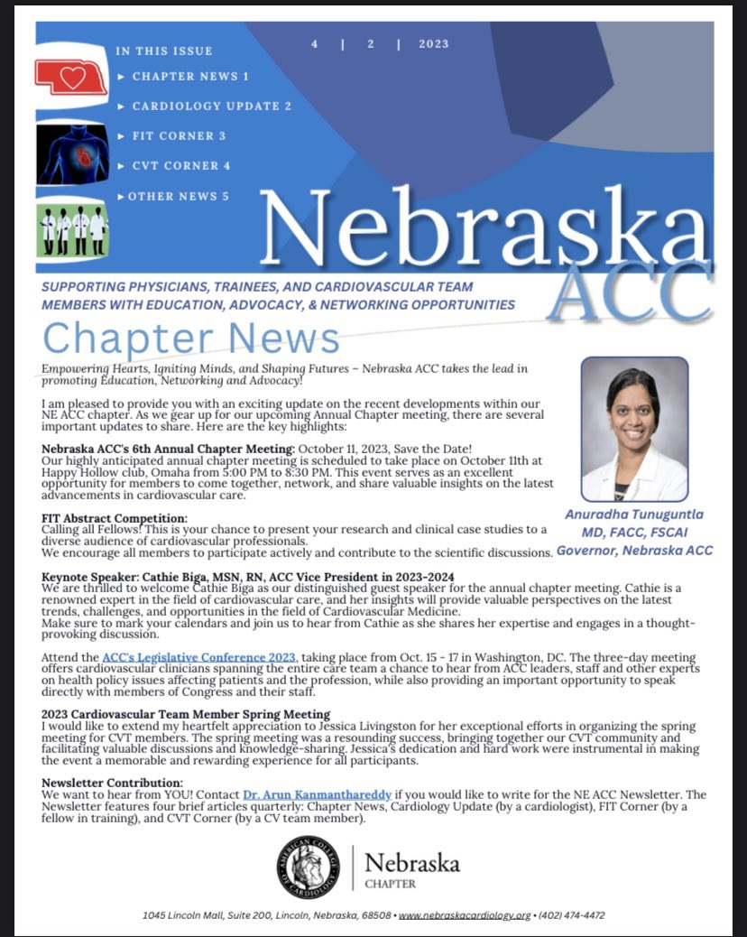 nebraskacardio's tweet photo. https://t.co/nL4Hembn98 
Cardiology update: MINOCA, Dr.Narmi
FIT Corner: Building Resilience, @MansiOberoi7 https://t.co/DN2yroPqQA