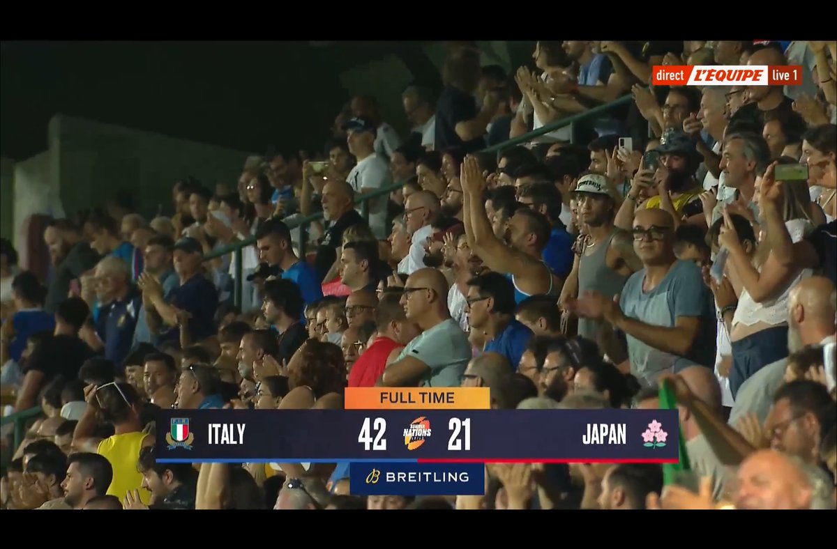 Bravo aux italiens !!! 
#Rugby #ITAvJPN #CDM2023 #RWC2023