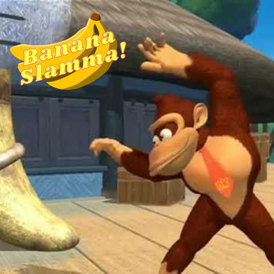 VirtualTheaterX's tweet photo. In our latest episode of BANANA SLAMMA (available on our Patreon for only $1) we see Donkey Kong  unlock his true potential as a dancer. This one has some of the best music yet. Maybe even the best song this season. Join us as we watch "Orangutango"!

https://t.co/n07KoaUF1Q https://t.co/r6wMSod2I8