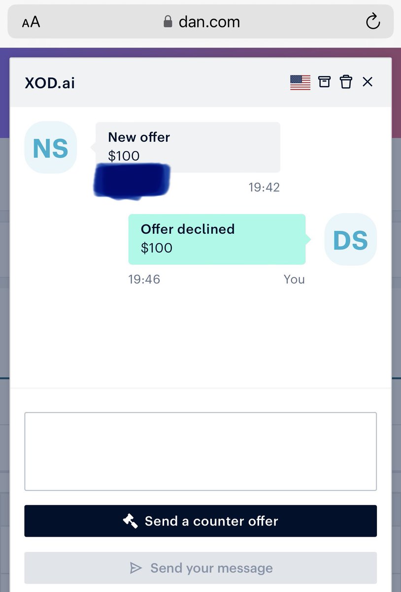 dninspire's tweet photo. https://t.co/dp4M3Kf9DW - $100 offer 😝 🤣 rejected of course.  

Also rejected $3000 offer. 

#xod #ai #AIArtwork #afternic #ArtificialInteligence #defi #undeveloped #domains #GPT #GenerativeAI #MachineLearning #ChatGPT #x #OpenAI #prompts https://t.co/YPuRdIt3Kq