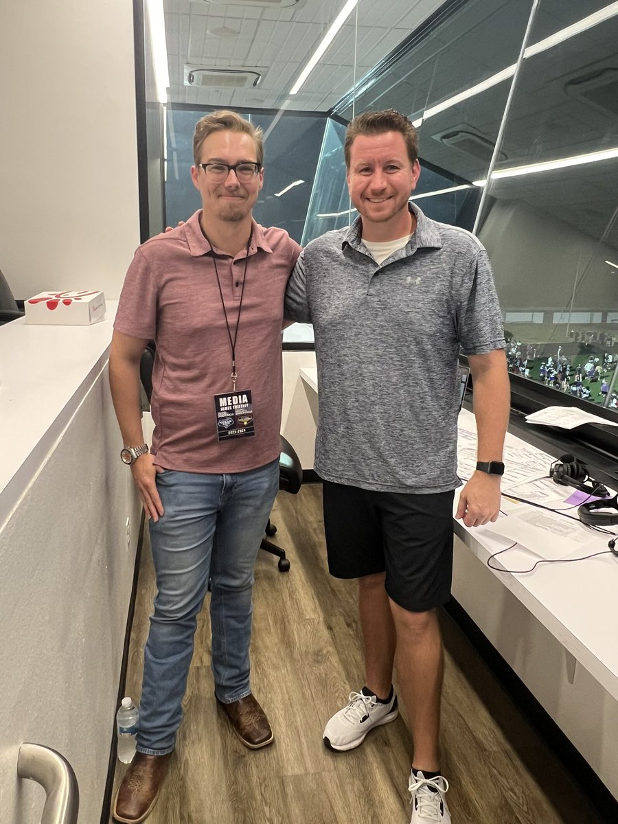James Trietley (@jamestrietley) on Twitter photo A couple of UTA Alums, former <a href="/_Mudcats/">Chillicothe Mudcats</a> announcers, calling #txhsfb out in Anna last night! <a href="/JoshSours/">Josh Sours</a> A couple of UTA Alums, former <a href="/_Mudcats/">Chillicothe Mudcats</a> announcers, calling #txhsfb out in Anna last night! <a href="/JoshSours/">Josh Sours</a>