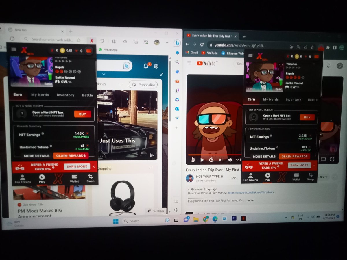 KryptoWalaBhai's tweet photo. 🗓️Day 40🤫
👨‍🚀3 Basic NERD 
🪙Today's Gross earning (USD): 7.50$ 
🛠️Repair: 30 $Play total 3 nerds
👾Net profit: 11$ 

New week new start lfg !!!

#discordtournament $XCAD #BNB #NFT #Crypto   #watch2earn https://t.co/vhQdtMYewQ