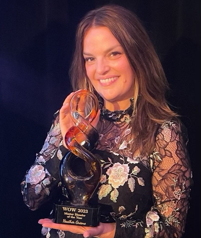 🔥 HOT OFF THE PODIUM - we wanted to pass on the fabulous, amazing, outstanding news that HEATHER just won MASTER BLENDER OF THE YEAR tonight in Kentucky at @BourbonWomen. Let's all celebrate tonight!! Cheers to you @HeatherMGreene!!! 🥃