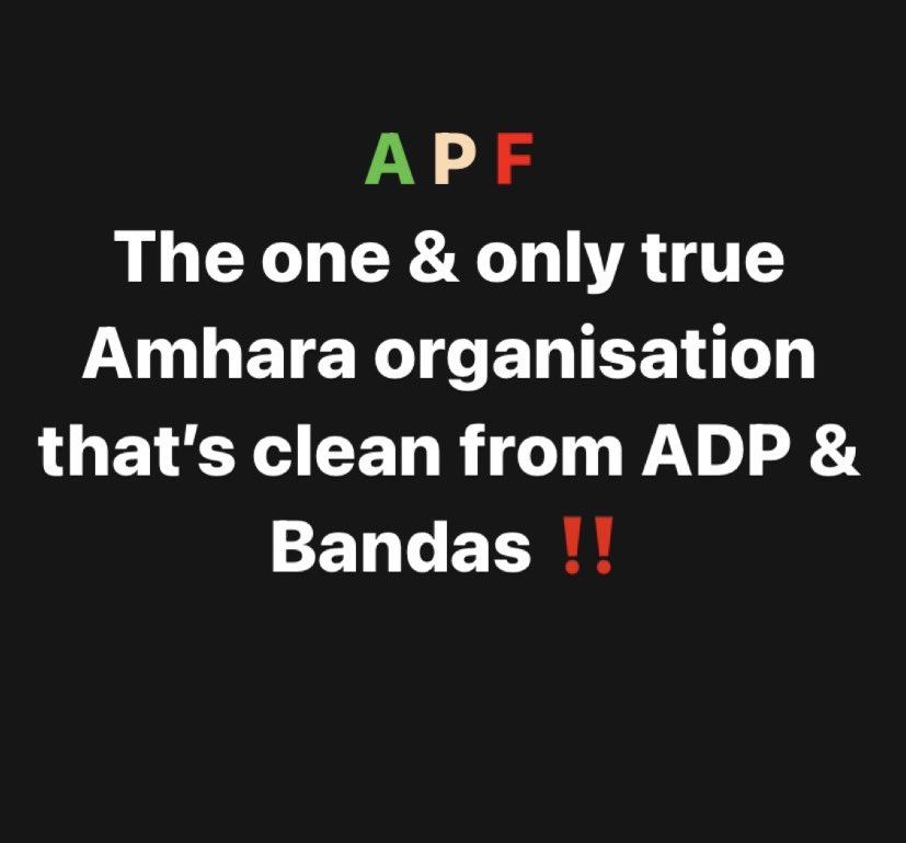 ethio_forever's tweet photo. APF lead by the great Eskinder is the true saviour of Amharas! #IAM_APF #FANO #AmharaResistance https://t.co/U7BJYGlKdr