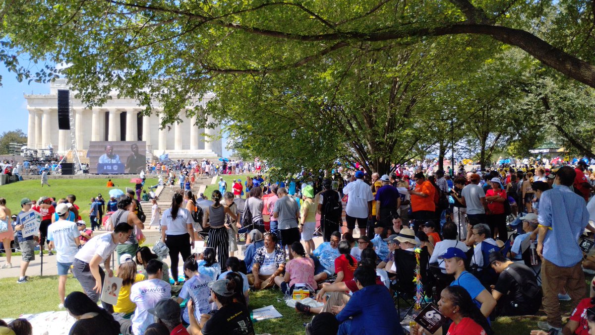 Andrew Young just spoke at the March on Washington.