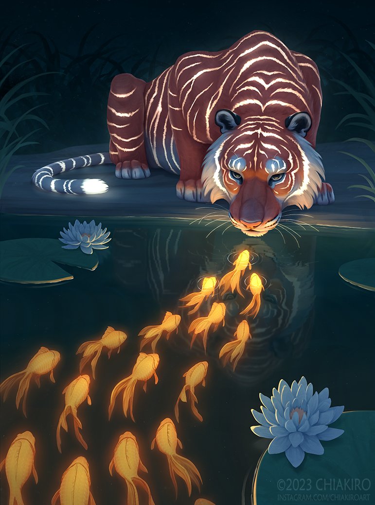 ChiakiroArt's tweet photo. Another light tiger!
#digitalart https://t.co/zHiQZ970bR