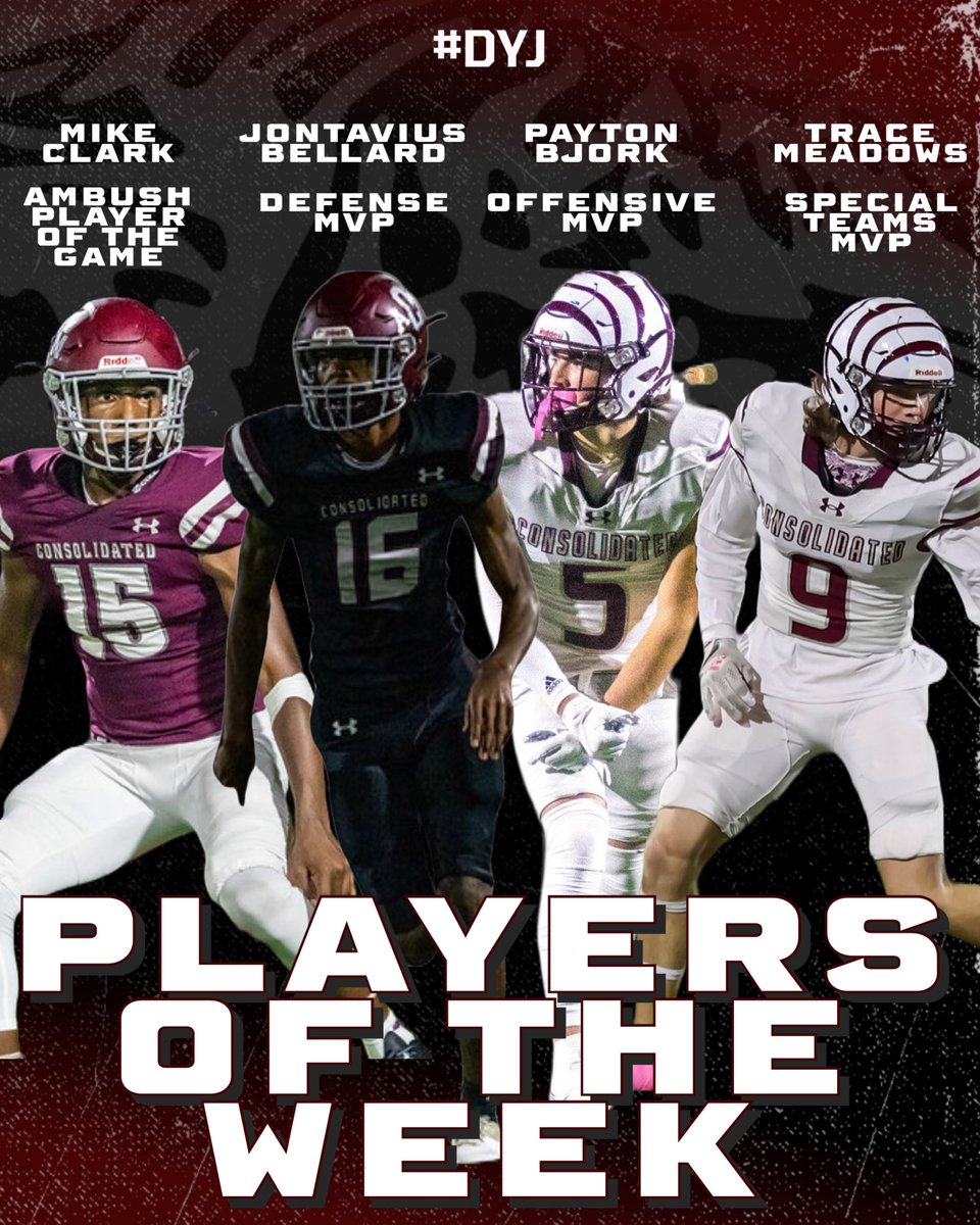 Week ☝️ Players of the week got after it! All around great effort! On to week 2️⃣ #DYJ #SouldOut