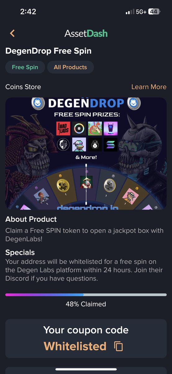 Fenelonthegoat's tweet photo. Thanks to @assetdash and @DegenLabs I locked in Pre-Sale and 2 WL!
So I’ve decided to giveaway the 2 WL! All you have to do is likes and retweet this post!
Winner will be picked in 24hrs!
Good luck! https://t.co/Fgpy9NWfEj