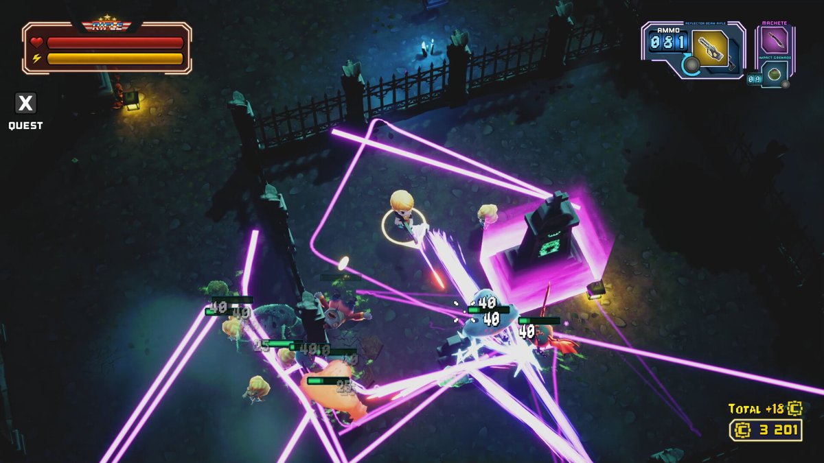 ZAP YOUR WAY OUT at the creepy El Prospero cemetery!

Check out Zombie Soup today!

Featured at #Gamescom!

Steam: bit.ly/3YWUHnr
Switch: bit.ly/47sFpLB
PS5+PS4: bit.ly/3YpwmqQ 

#screenshotsaturday #indiegames #NintendoSwitch #PlayStation5