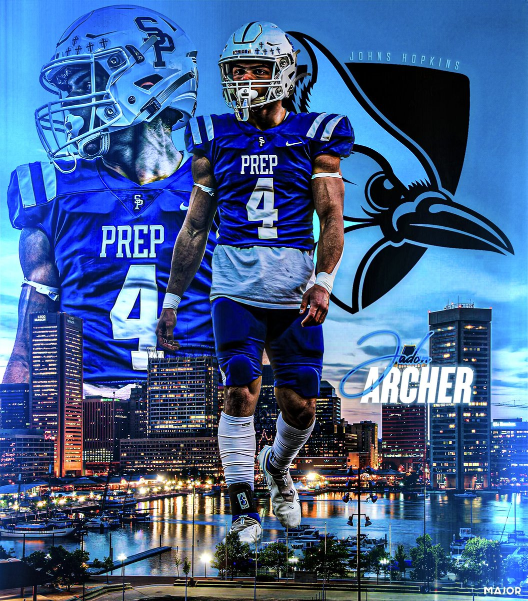 jadonarcher22's tweet image. Beyond excited to announce that I have committed to the admissions process at Johns Hopkins University to play football! I am grateful for this opportunity to continue my academic and athletic journey as a Blue Jay. #PrideandPoise
