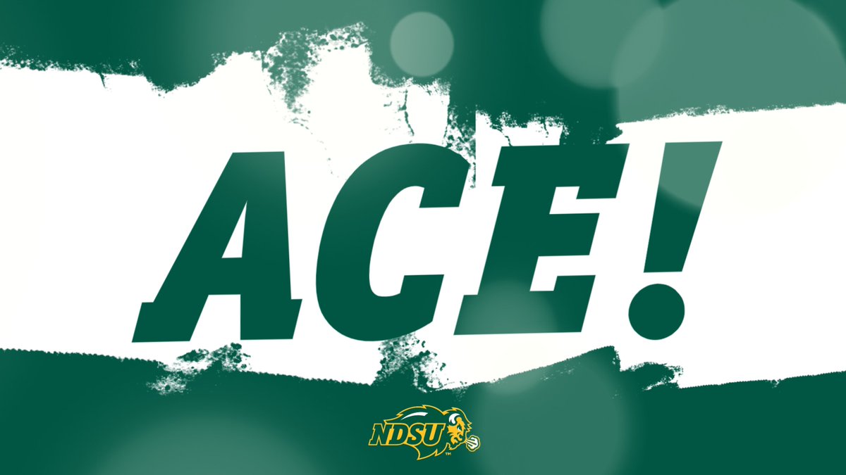 ACE! Kelley Johnson drops in the ace to keep our momentum rolling! 🎯 S4 | NDSU 14, SU 6