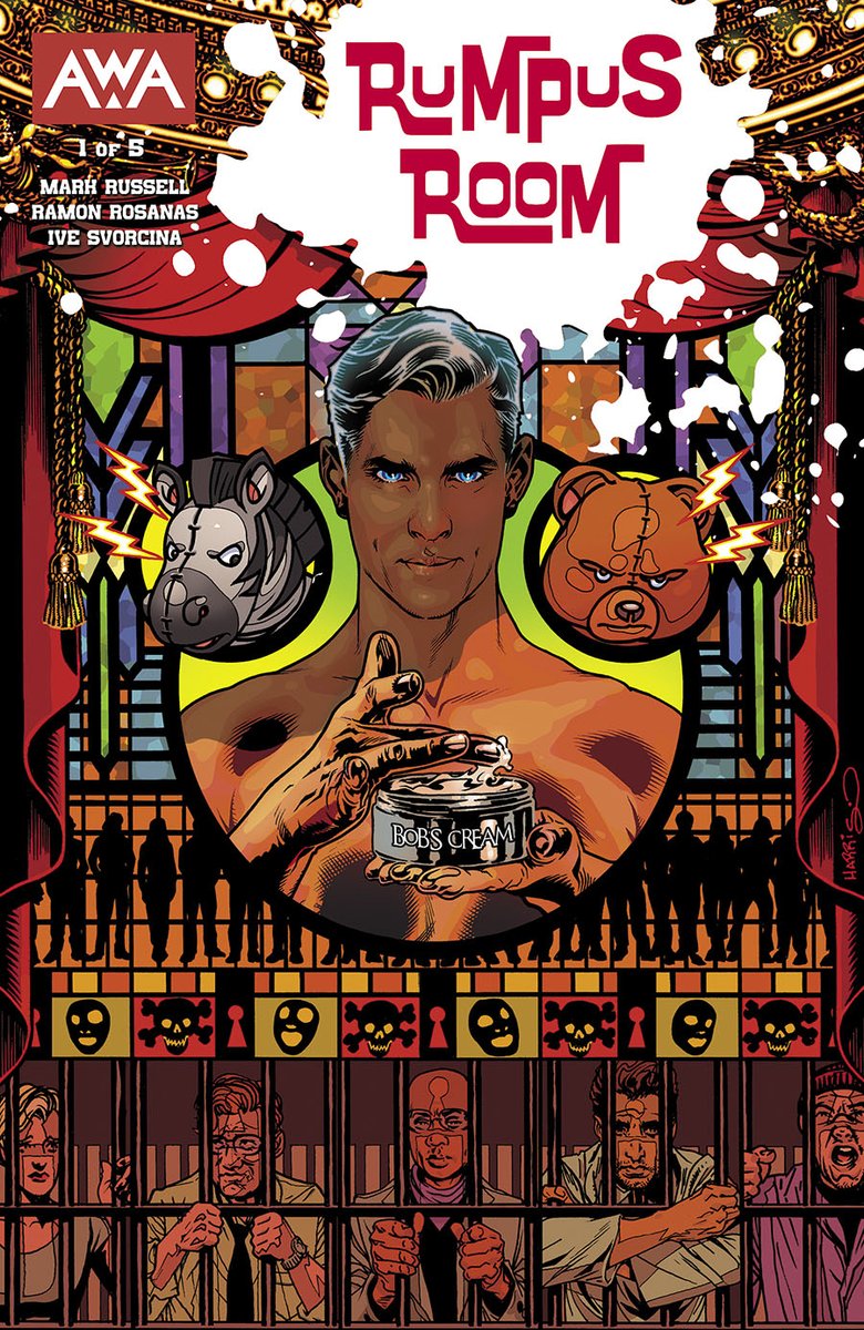 MidtownComics's tweet photo. Meet Bob Schrunk- billionaire, and victim of a hideous skin condition that needs a definitely not FDA-approved cream that must be harvested... from humans!

🕐 𝗣𝗿𝗲-𝗼𝗿𝗱𝗲𝗿 by 8/28 5 PM, 𝘀𝗮𝘃𝗲 𝟮𝟬%!
📱#Rumpus Room #1
👉https://t.co/xbTxxIKfic
✏️@Manruss 
@AWA_Studios https://t.co/CztHhpbun4