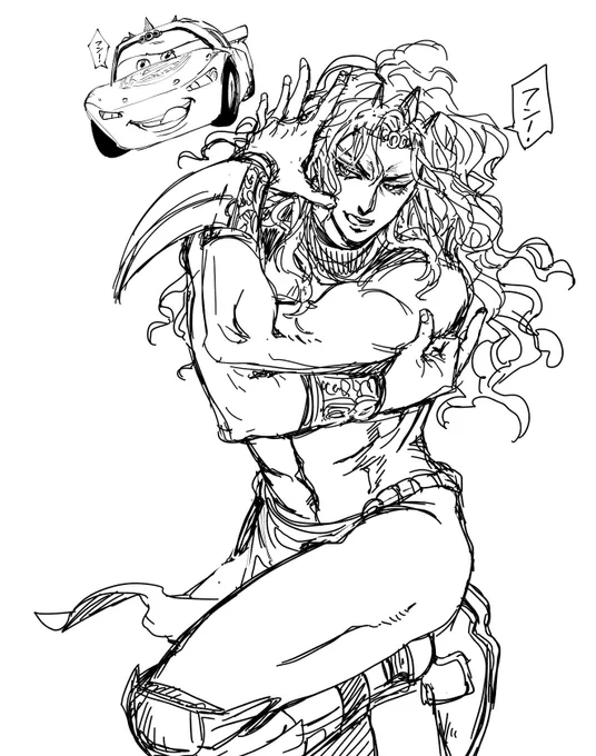 肩もみを対価に描かされた落書き