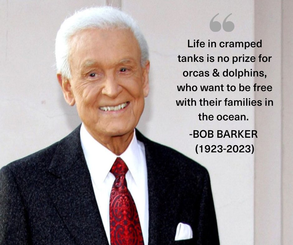 Bob Barker: “We must educate the public. The average person has no idea of what’s going on in #factoryfarms, in #laboratories, #circuses, roadside #zoos or #rodeos”.  Bob was instrumental in getting 3 African elephants out of the Toronto Zoo to @PAWSARK2000 sanctuary in 2013 #rip