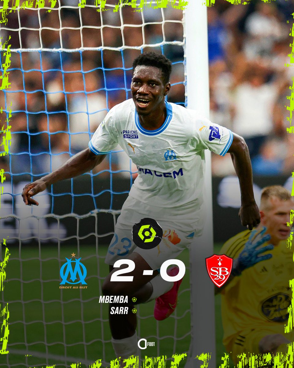 ActuFoot_'s tweet photo. VICTOIRE DE L’OM ! 💙🤍

Les Marseillais font tomber une très très belle équipe de Brest.

Buts de Chancel Mbemba et Ismaïla Sarr. ⚽️ https://t.co/IZaAZBC8jD