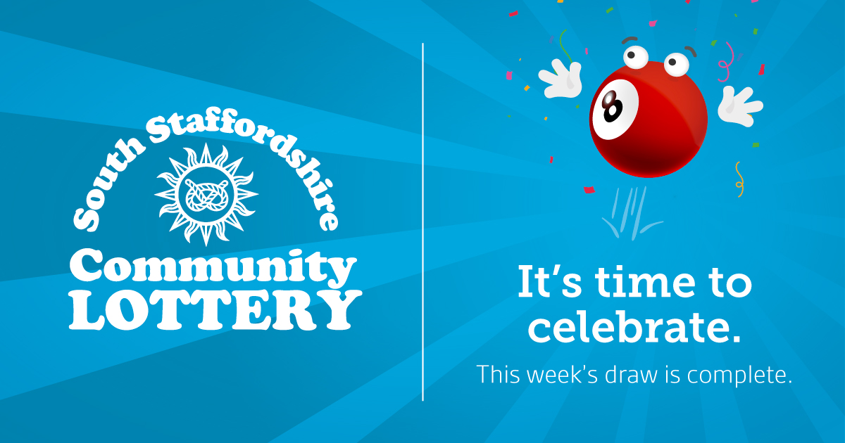 It's time to celebrate.

This week's draw is complete.

southstaffslottery.co.uk/results?utm_ca…