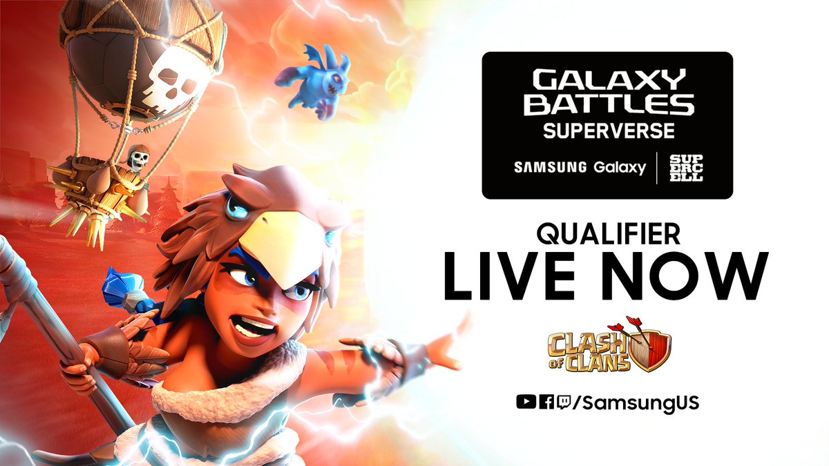 The $100,000 Galaxy Battles: Superverse <a href="/ClashofClans/">Clash of Clans</a> Team Qualifier Final is live! 

Tune into the action now: youtu.be/vNo-AjbriCwBe 

#GalaxyBattles