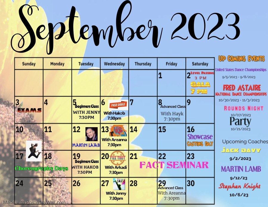FadsWinterPark's tweet photo. 📅 📅 📅 September is around the corner! Look at all the fun group classes and activities we have planned. https://t.co/kLSOrRxlKQ