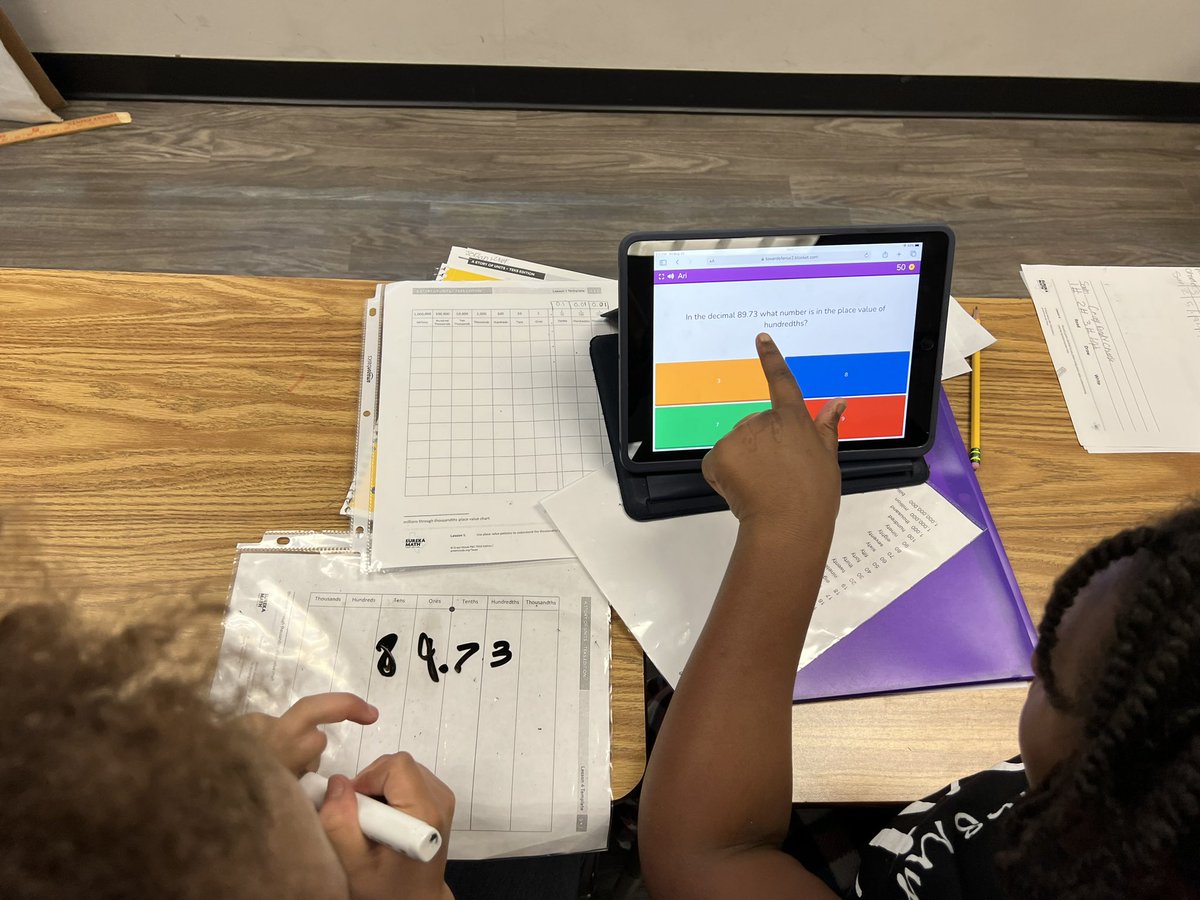 LDeCosta3's tweet photo. A quick 10 minute place value Blooket, but make it purposeful! @ForestLnAcademy @CMS_Bremer #RISDLeadandInt #RISDBelieves #RISDweareone https://t.co/ex9lx7pAHi