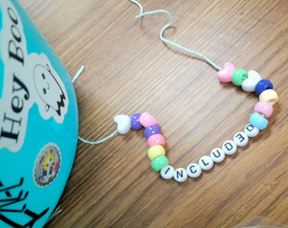 The first week, we read "The Day You Begin"/"Our Class is a Family"--- Students created "class family" bracelets based on what they said was the theme 📖 <a href="/ms_nicolevarga/">Nicole Varga</a> <a href="/SheenaT57547146/">Sheena T</a> <a href="/e_eckford/">Elizabeth Eckford</a> <a href="/daniellemrojas/">Danielle Lebron M. Ed.</a> <a href="/BYoungHJH/">Brent Youngblood</a> #wearehaskett