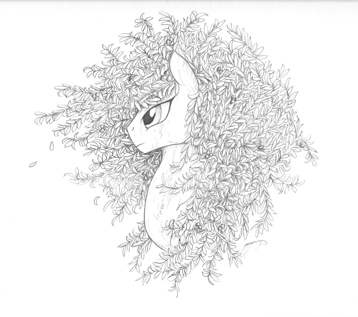 Finally was able to concentrate long enough to finish a commission for Spastic.  A beautiful olive tree mare.