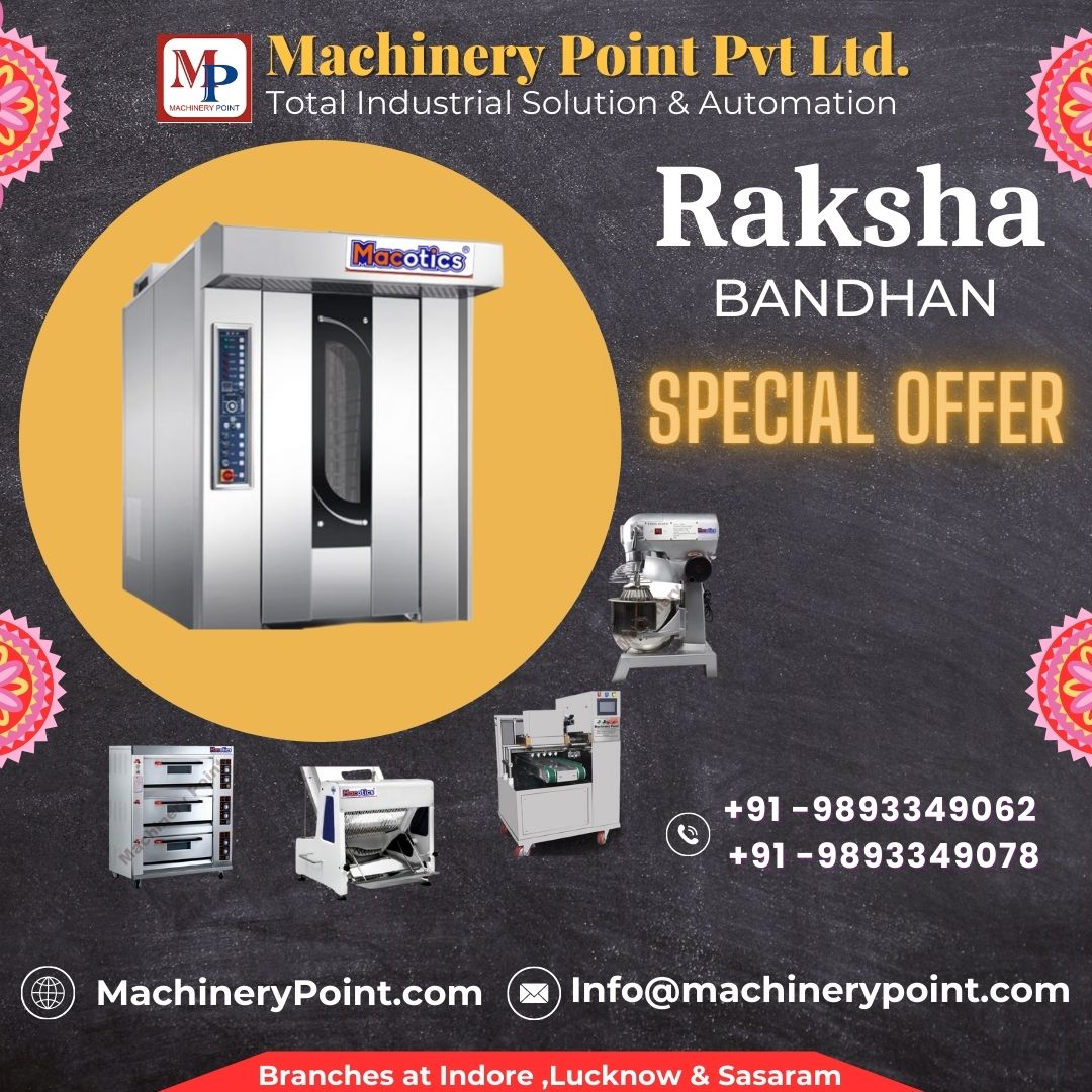 MachineryPoint's tweet photo. Raksha Bandhan Special Offer Call - 9893349062 , 9893349078 #RotaryRackOven #bakerysetup #bakerymachine #commercialkitchenequipment #bakery #hotelequipment Machinery point provide all type food industries solutions, Machinery point provide all type of Bakery machine, restaurant https://t.co/Nnlzx3Cwqb