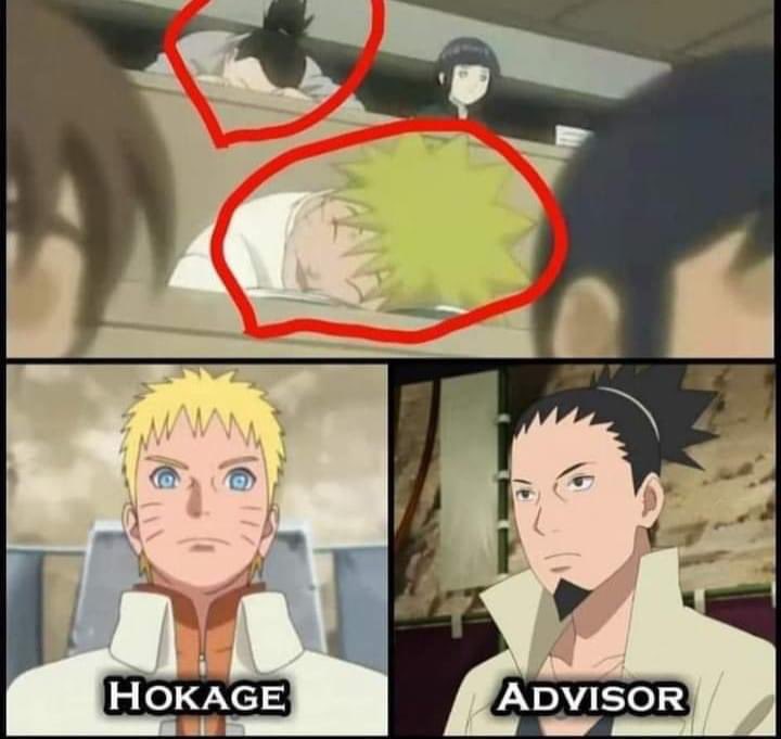 _NAATSUU's tweet photo. La fameuse théorie était donc vraie. Naruto et Shikamaru sont devenus des Hokage ptdrrrr. https://t.co/wzY7BpmOkz