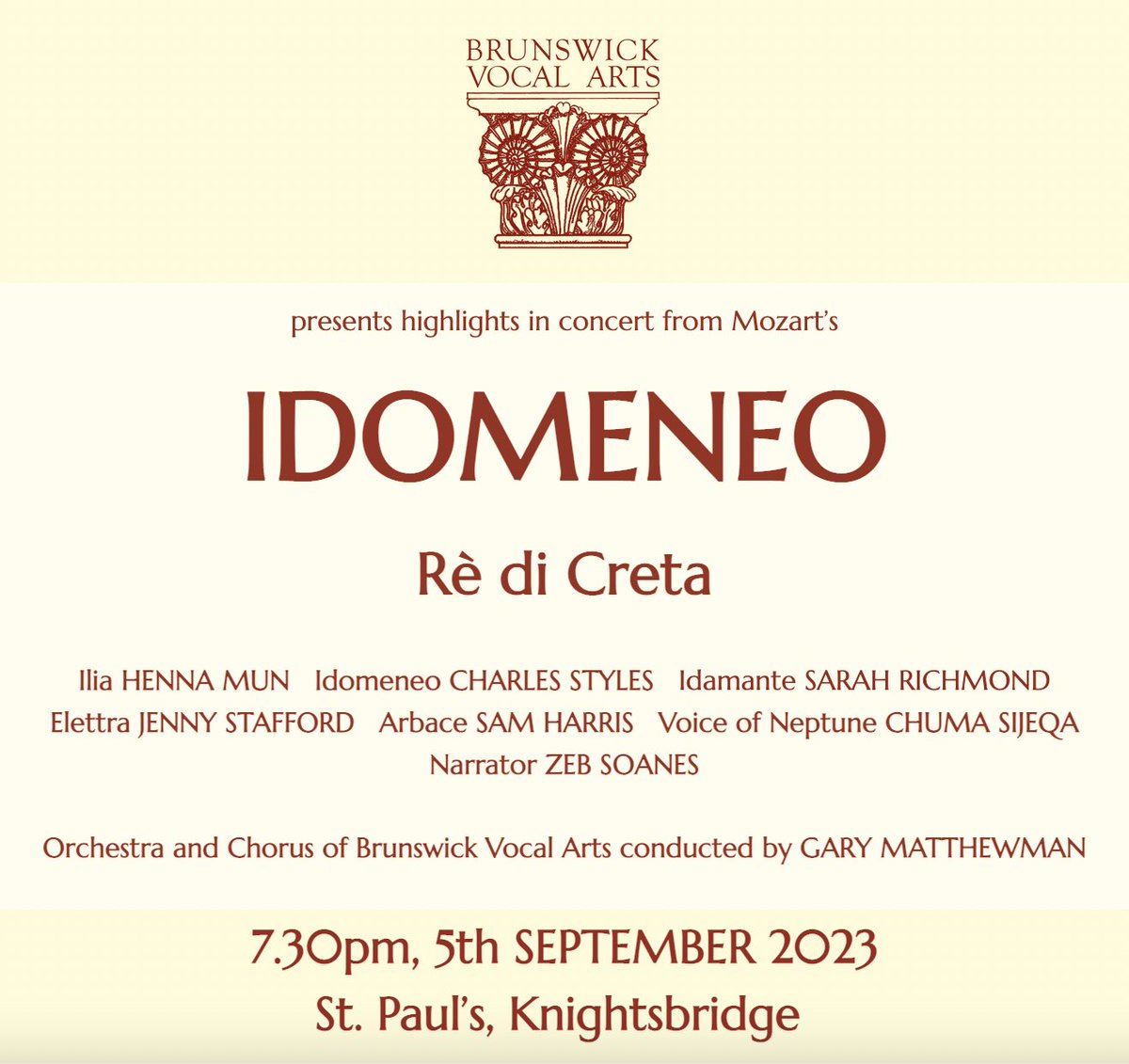 You all know how mad I am about fine singing and great music. This concert and new charity mean an awful lot to me; please come to our inaugural performance in just over a week! 

Tickets are available at brunswickvocalarts.com 

FANTASTIC line up of singers.  

Please share!