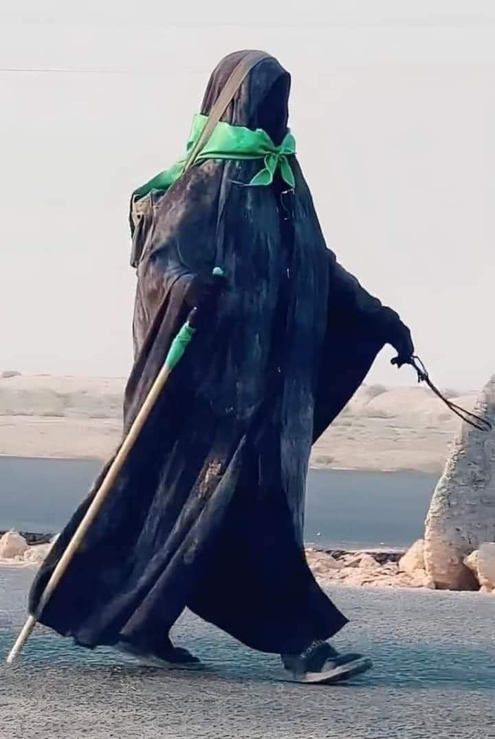 لماذا اصبحت حديث الفيس بوك ....
لأننا في زمن اصبحت العفة و الشرف و الستر  شيئاً غريب ...

هنا لابد ان نقف ادراجنا لكي ننظر اين نحن ذاهبون من قضية الحسين التي تحولت إلى رياء و لهو و سفرة مواعيد غرامية ( الحديث للاغلب)....  هذه العفة لابد أن نتعلم منها 

السلام على السيد زينب ع