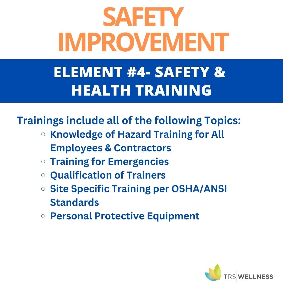 TRSWellness's tweet photo. And, now we're onto training.  Employee training is necessary to reinforce and complement management’s commitment to preventing exposure to hazards. 

#workplacesafety #osha #vpp #EmployeeSafety #ergonomics #worksiteanalysis #trswellness https://t.co/oveZodq0ed
