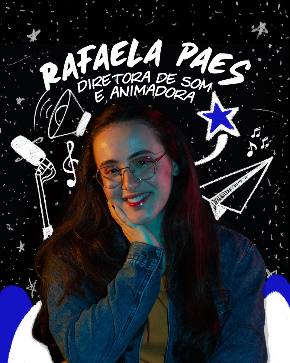 DespertarTCC's tweet photo. Depois da Imagem? O Som, claro! Olha esse pessoal que faz parte da equipe por trás da captação e produção dos efeitos sonoros e musicais do filme:

Diretora de Som: Janaína Oliveira
Diretora de Som e Animadora: Rafaela Paes
Ass de Som: Gabriela Teodoro
Ass de Som: Zabell Resende https://t.co/FANBmFKnFs