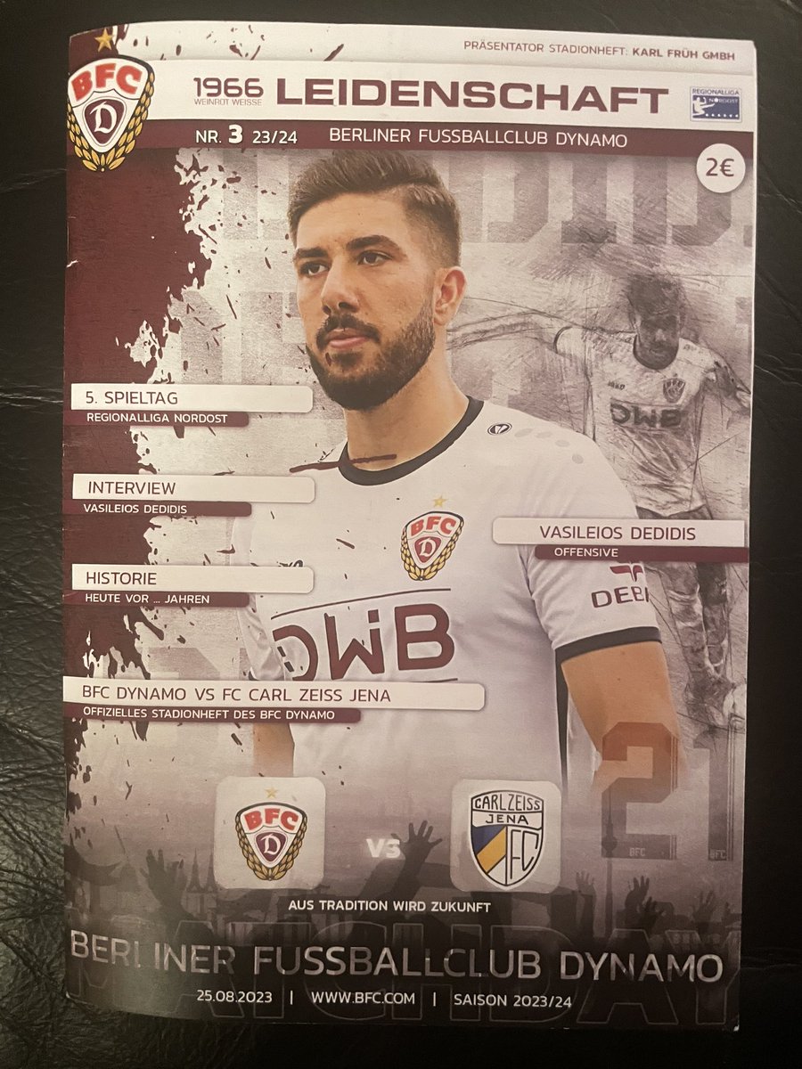 renelauberlin's tweet image. Im #Programmheft des Herzensvereins @BFCDynamo 

#fananwalt #beimfananwalt #bfc #bfcdynamo