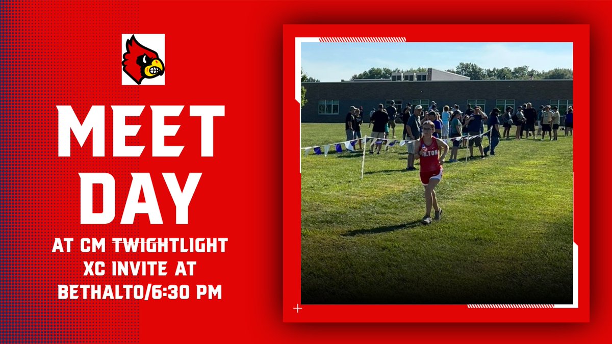 Redbird Runners kick off their season with a Twightlight run in Bethalto. Lookin for fast times on this course. @AHS_Redbirds @STLhssports @AltonHighXC