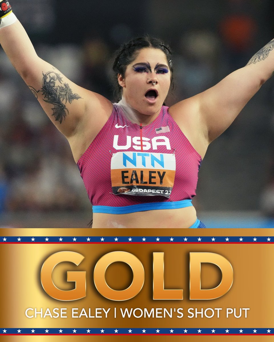 Chase Ealey defends her shot put title! 🥇

#WorldAthleticsChamps
