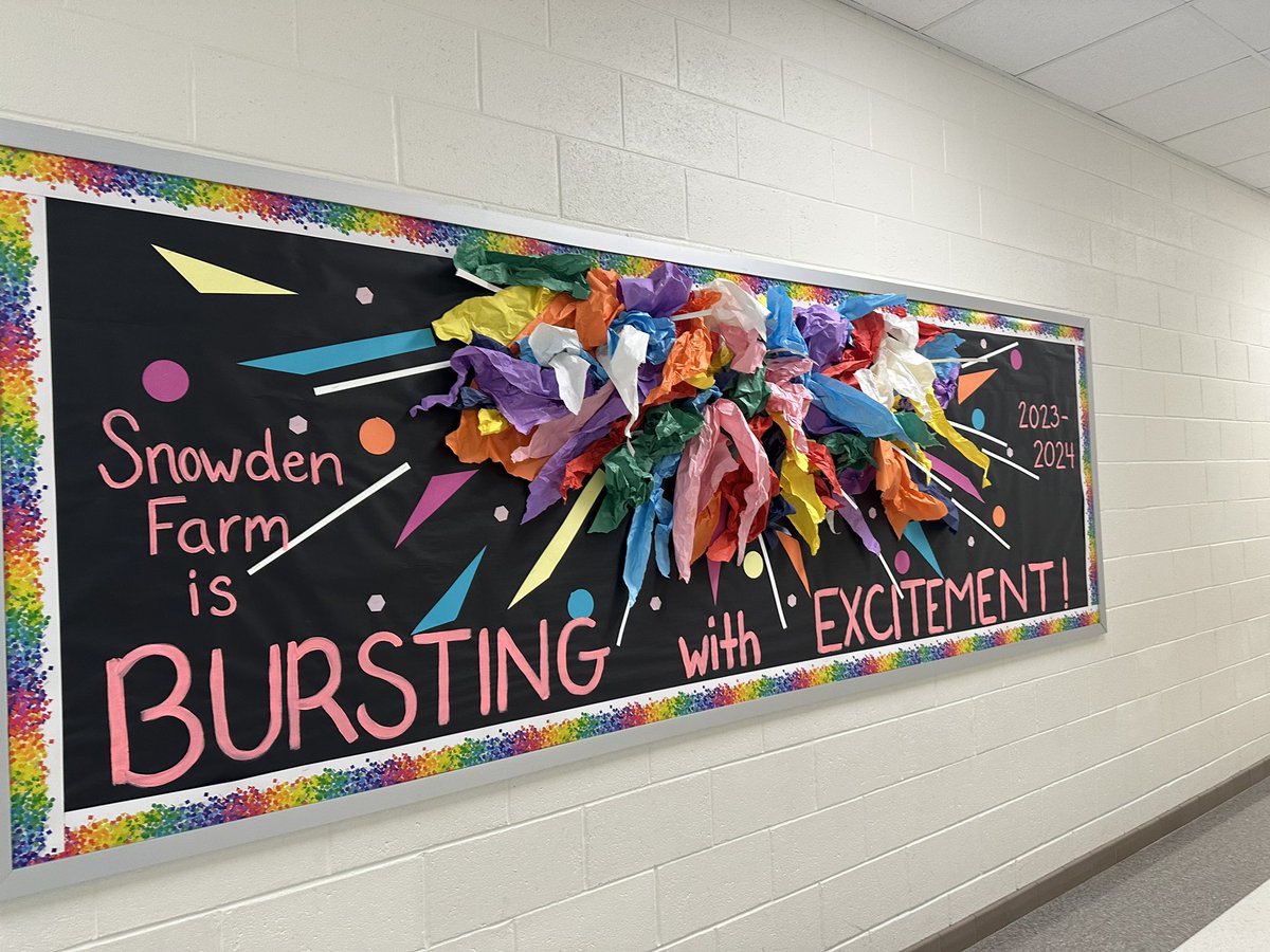 SFES_Principal's tweet photo. The staff has worked hard all week to be ready for Monday! We are so excited for the 1st day of school @SnowdenFarm_SDT @SnowdenFarmRS https://t.co/4TBxYOewfI