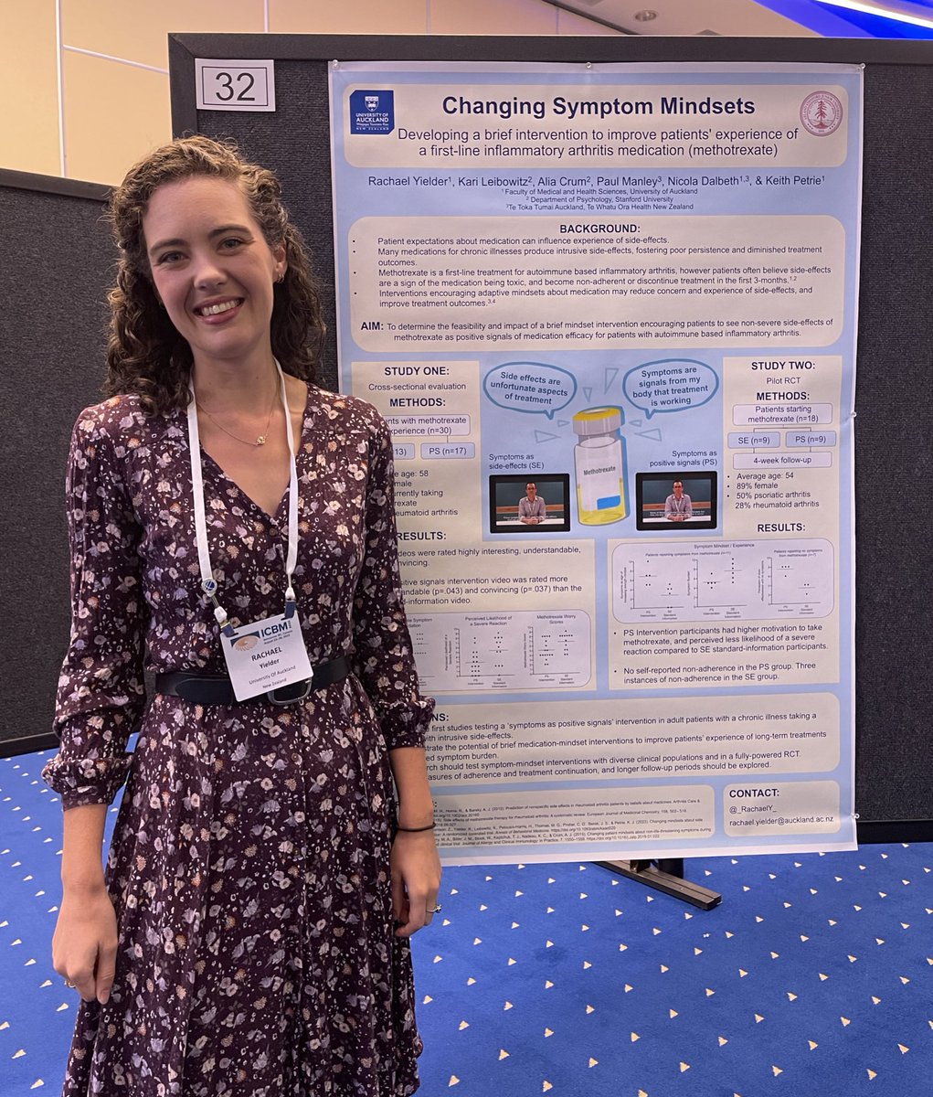 Chiara Gasteiger, PhD (@chiarag__) on Twitter photo A brief โsymptoms as positive signalsโ intervention improved patientsโ understanding & experiences with methotrexate in rheumatology ๐ Great work <a href="/_RachaelY_/">Rachael Yielder</a> et al #ICBM2023 A brief โsymptoms as positive signalsโ intervention improved patientsโ understanding & experiences with methotrexate in rheumatology ๐ Great work <a href="/_RachaelY_/">Rachael Yielder</a> et al #ICBM2023
