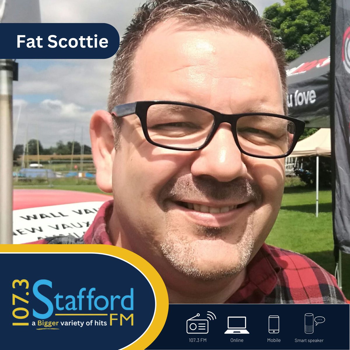 wearevibe1's tweet photo. 🎶I'm coming up so you'd better get this party started!!!🎶
Funnily enough @Pink, @FatScottie's here from 10pm on the Wheels of Cheese, ramping up the camp with 2 hours of #partyclassics 🎉🎉🎉
📻107.3fm
🎧Listen live! https://t.co/a3VAFOxovT
🔊"Alexa, play Stafford FM" https://t.co/laCZyCQjMc