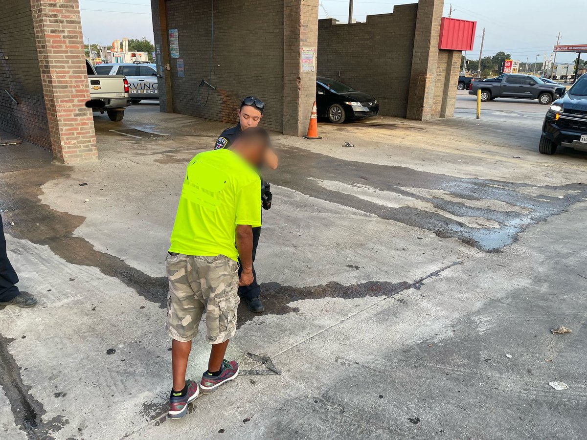 IrvingPD's tweet photo. The sun isn’t even down yet, and our units working #SaturationSaturday already have one in custody. 

Don't drink &amp; drive! If you can afford a drink, you can afford a ride share! 

#endthestreaktx @MADDNational #DWIUnit #RideAlong #planwhileyoucan https://t.co/yFneM0ap5r