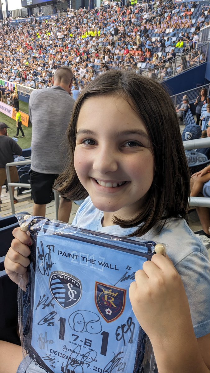 Celebrating 10 years of an MLS cup and 10 years as an STM. #SportingKC