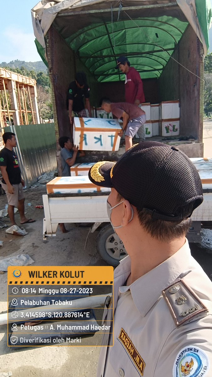 BKIPMTobaku's tweet photo. 27/08 Pengawasan lalulintas komoditi Perikanan melalui pelabuhan penyeberangan Tobaku Kolaka Utara
@BKIPMKendari @bkipm_kkp @amdali_2006 https://t.co/0bs5NAPuwP