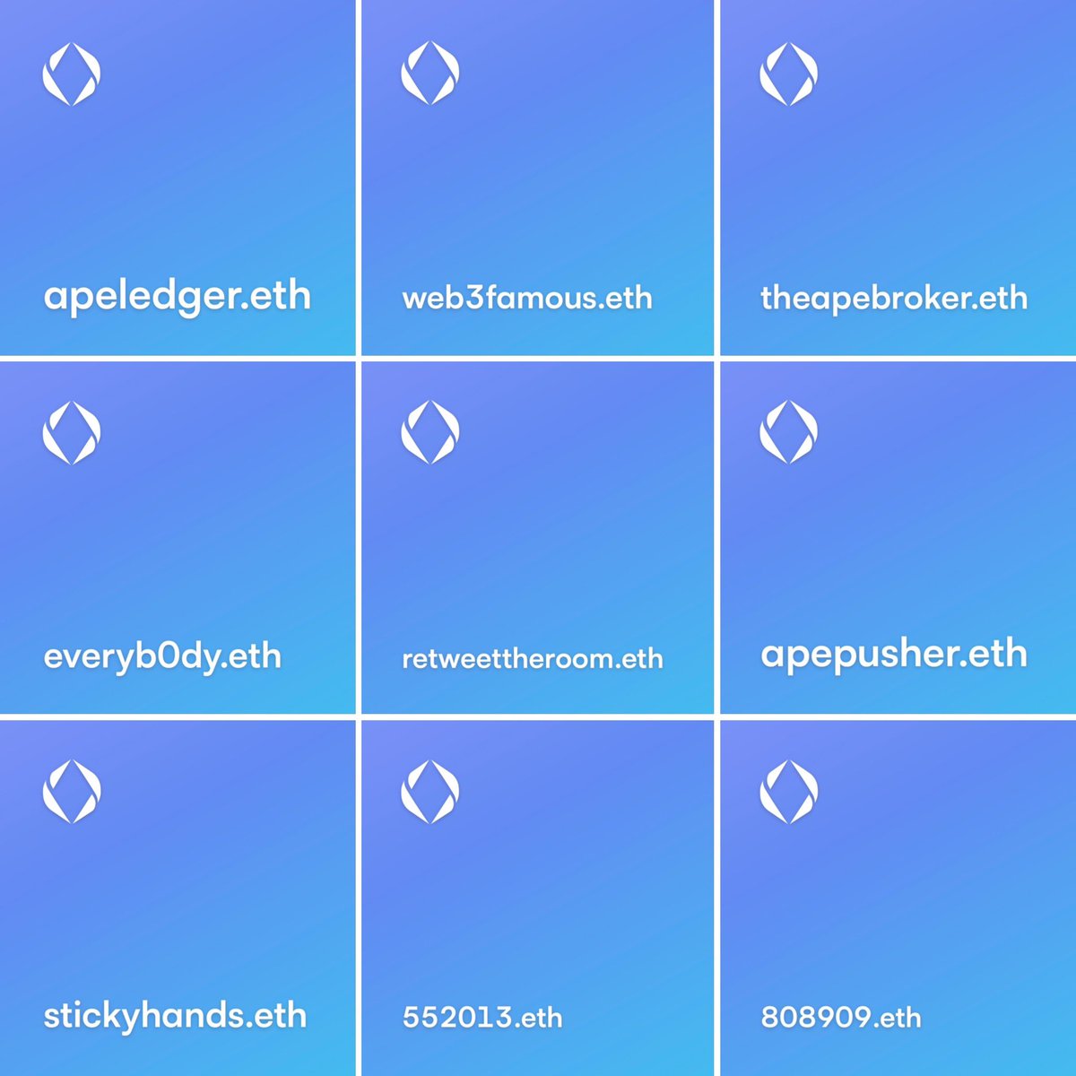 DJWienerNFT's tweet photo. Yo #ensmaxis if you're looking for some rad ens names I have the following listed

24 hours only at significantly lower prices than usually listed

Listed on @opensea &amp; @ensvision 

#ensdomains #ENS https://t.co/eXpmzgdhET