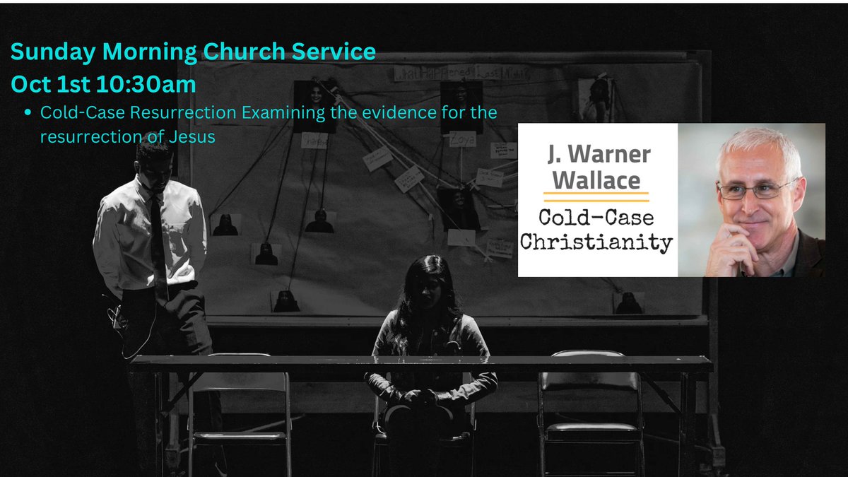 CCFlowerMound's tweet photo. If you will be in the DFW Area on October 1st, come hear J Warner Wallace in person.  Or watch online 10:30am CT. https://t.co/6CJkgVQerC