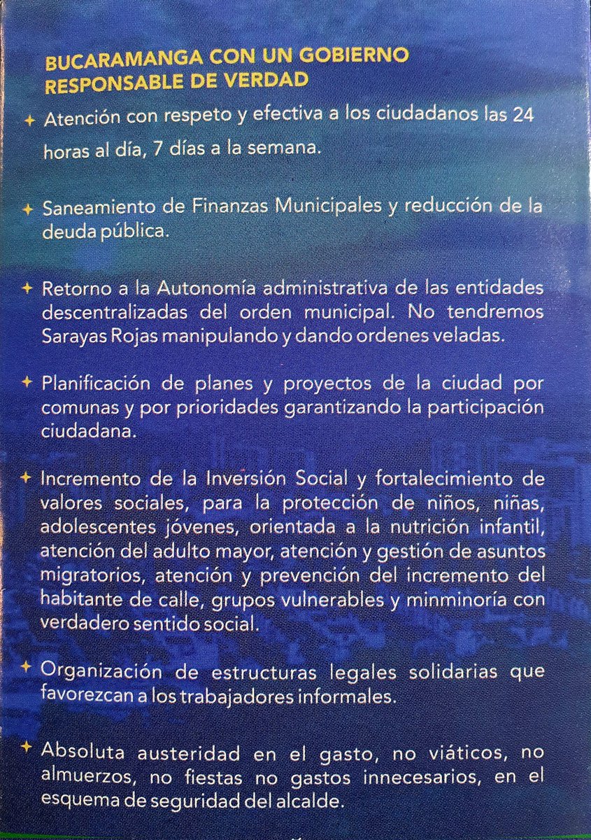 figuerjoda's tweet photo. Los #Bumangueses deben recuperar la confianza en la ALCALDIA...

A partir del 1 de enero 2024 se acaba la #Robadera en #Bucaramanga

No mas Sarayas ni Kinderes metiendo la mano en los recursos ciudad... https://t.co/DOqF6T4EZt